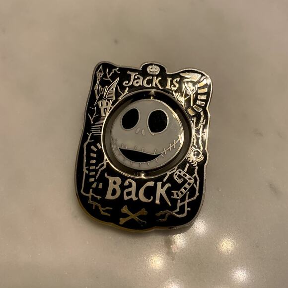 Jack is Back Nightmare Before Christmas Skellington Disney Trading Pin Spinner - Picture 1 of 2